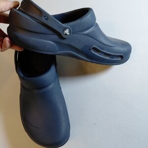 Crocs Specialist Work Clog Sandal Blue Roomy Fit Mens Size 12 10073 Classic